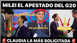 ESCANDALO EN EL G20 CANADA LE PIDE PERDON A CLAUDIA ¡MILEI EL APESTADO ASÍ LO SACARON [upl. by Simmie997]