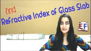 Find Refractive Index of Glass Slab using Pins  School Science Experiment [upl. by Lanrev]