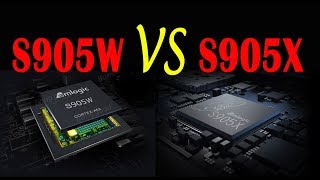 Amlogic S905W VS S905X tv box 4k video play test Compare [upl. by Anitrak233]