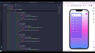 Build a Responsive Sidebar  HTML CSS JavaScript Tutorial [upl. by Faydra56]