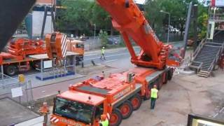 500 tons kraan van michielsens bij traverse in hilversum [upl. by Lledniw519]