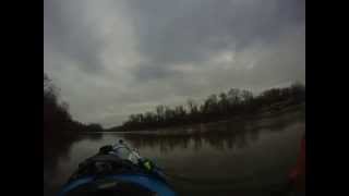 Kayaking confluence of Cuivre River and Mississippi River [upl. by Suryc]