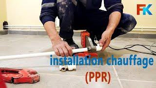 Installation chauffage PPR [upl. by Halyak722]