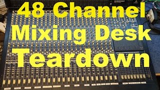 Analog mixing desk teardown MX8000a 48 channel MF72 [upl. by Haisi]