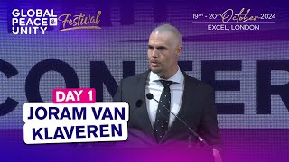 Joram Van Klaveren ExDutch FarRight Politician Turned Muslim Speaks at GPU Festival [upl. by Enimrej459]