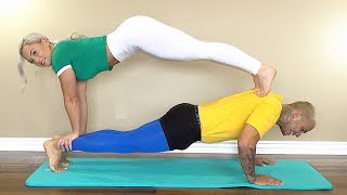 HOT COUPLES YOGA CHALLENGE [upl. by Yeliab]