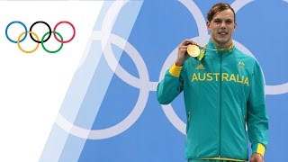 Australias Chalmers wins gold in Mens 100m Freestyle [upl. by Drofub]