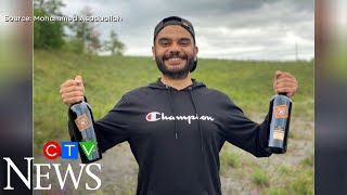 Man collects 24 free wine bottles from LCBO [upl. by Haronid]