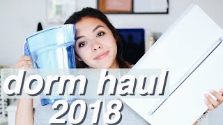 FRESHMAN DORM HAUL 2018  Random Decor Organization  More [upl. by Sucramat]