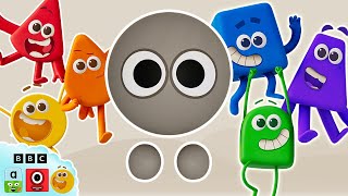 🌈 Colourblock Grey and Rainbow Friends 🌈  Learn Colours  Learningblocks [upl. by Neile181]