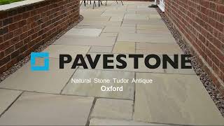 Pavestone Tudor Antique Oxford Natural Stone Paving Garden Two [upl. by Curcio]