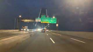 Crossing the Verrazano Bridge Cruzando el Puente Verrazano [upl. by Oiziruam]