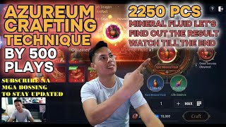 MIR4 GLOBAL  SUPER EFFECTIVE AZUREUM CRAFTING TECNIQUE BY 500 PLAYS [upl. by Einamrej]