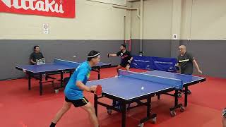 2024 sndtta table tennis div one Peter Lin vs Clement Siu set two penholders war [upl. by Bidget]