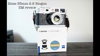 Zeiss 35mm 28 Biogon zm lens review [upl. by Nylecyoj]