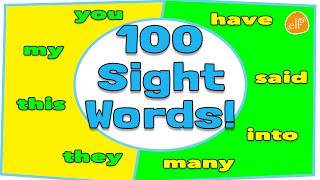 100 Sight Words Collection for Children  Dolch Top 100 Words by ELF Learning [upl. by Darrill]