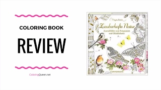 Meine Zauberhafte Natur  Coloring Book Review My Magical Nature  Marjolein Bastin [upl. by Mungovan]