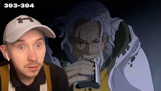 SILVERS RAYLEIGH REVEAL  One Piece Reaction Episode 393394 [upl. by Wicks481]