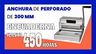 👌 Encuadernadora de espiral manual PMA PC 300 X con ANULADOR DE PUNZONES e INSERTADOR [upl. by Eeniffar]