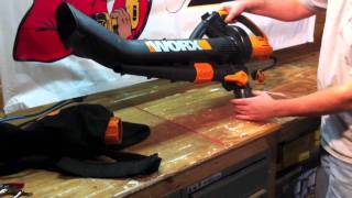 WORX TriVac BlowerMulcherVaccum  Review [upl. by Ardrey282]