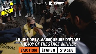 Winners emotion  Stage 8  Tour de France Femmes avec Zwift 2023 [upl. by Lila]