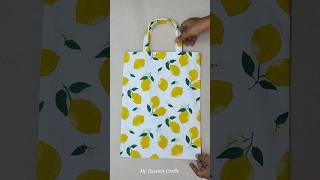 Handmade Shopping Bag  Tote bag sewing tutorial  Bag making at home diy clothesbag bagmaking [upl. by Aelaza]