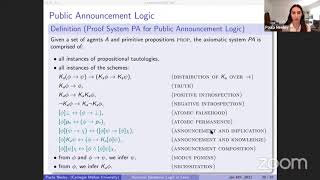 Lean Together 2021 Results in modal and dynamic epistemic logic [upl. by Vtehsta]