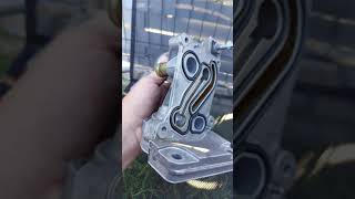 Oil cooler and valve replacement Mercedes w203 Coupe 18 Compresor 2003r [upl. by Meggs]