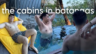 BEST CABINS IN BATANGAS ⭐️ Quickie trip grocery run airbnb tour  Pinoy Gay Couple  Romney Ranjo [upl. by Flita]