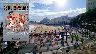 La Foulée du Festayre 2023 à Biarritz course des fêtes de Bayonne [upl. by Assilam]