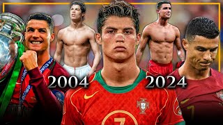 LAS 6 EUROCOPAS DE CRISTIANO RONALDO 2004  2024 [upl. by Alcot85]