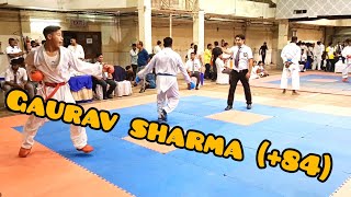 gaurav sharma 84 ITBP  Kolkata individual games 🎯 karate worldkarate taekwondo training [upl. by Euridice]