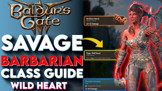 BRUTAL Barbarian Class Guide For Baldurs Gate 3  Baldurs Gate 3 Barbarian Build Guide [upl. by Cynarra]