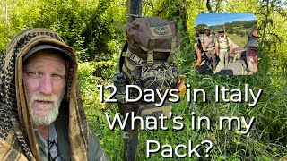 12 Days travel in Italy What’s in my Minimalist Back Pack [upl. by Odnalor]