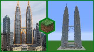 Petronas Towers 12 Scale  90 second builds 4 [upl. by Ahouh927]