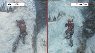 Rise of the Tomb Raider Graphics Comparison Xbox One vs Xbox 360 [upl. by Atinat]