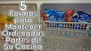 5 FORMAS PARA MANTENER MAS ORDENADAS PARTES DE SU COCINA 🧂🧊🥚 [upl. by Alfeus]