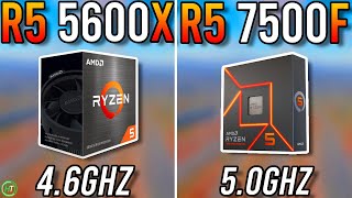 Ryzen 5 5600X vs Ryzen 5 7500F  Should You Upgrade [upl. by Tada]