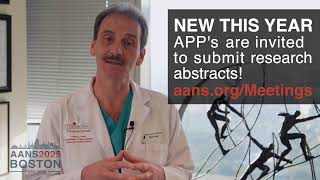 2025 AANS Annual Meeting  Advanced Practitioners APPs Abstract Submission [upl. by Vinni]