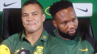 Cheslin Kolbe describes bumping off All Black captain Scott Barrett  The Rugby Championship [upl. by Anertak699]