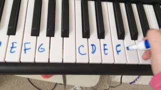 How to Label a 36 Key Piano [upl. by Nednal]