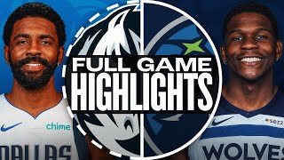 MAVERICKS at TIMBERWOLVES  FULL GAME HIGHLIGHTS  October 29 2024 [upl. by Norrad]