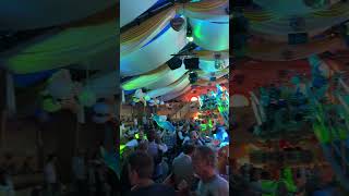 A conga line dance in the tent with amazing people 💃congaline congadance oktoberfestvibes [upl. by Airak]