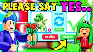 I CONFESSED My FEELINGS To My CRUSH After SURPRISING Her With Her DREAM PET Adopt Me Roblox [upl. by Brittni]