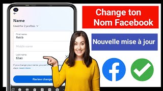 Comment changer votre nom sur Facebook mise à jour 2024  Comment changer le nom Facebook [upl. by Nitsirt288]