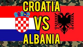 Croatia vs Albania  2023 2024  military power comparison vojskahrvatske ushtriashqiptare [upl. by Gizela]