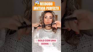 ✅Tutorial Invitada Perfecta con una Goma maymalma rizos peinadosfaciles hairstylestutorial hair [upl. by Karas]