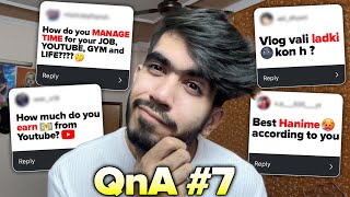 Highly OVERRATED ANIME  How I Manage Everything Alone  Full Time Youtube   Vyuk 7th QnA [upl. by Phi]