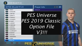 PES 2019 Classic Option File  Inter Milan 19972001 [upl. by Garnett16]