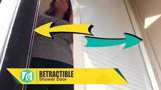 Stoett Nautilus Retractable RV Shower Door [upl. by Eisen]